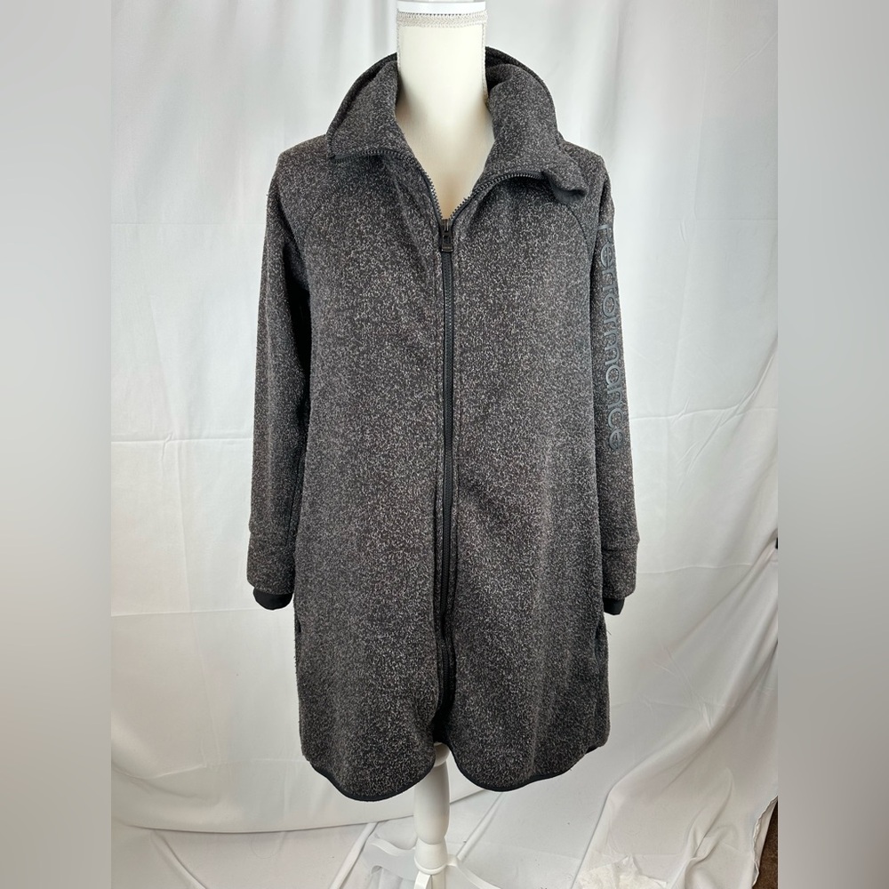 Calvin Klein Performance Women's Large / Long Jacket Gray/Black Headphone Access